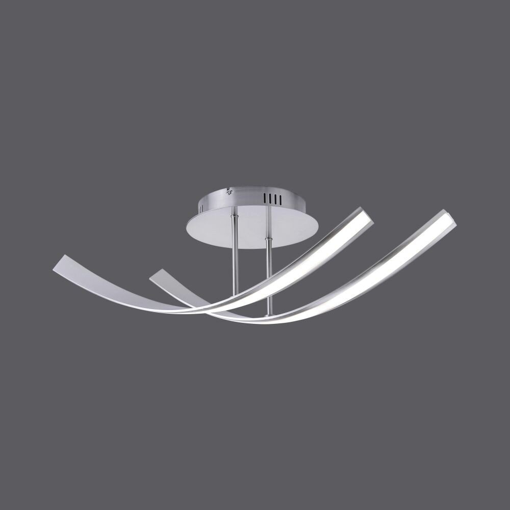 Plafonnier Paul Neuhaus LINDA LED Acier inoxydable, 2 lumières main product photo