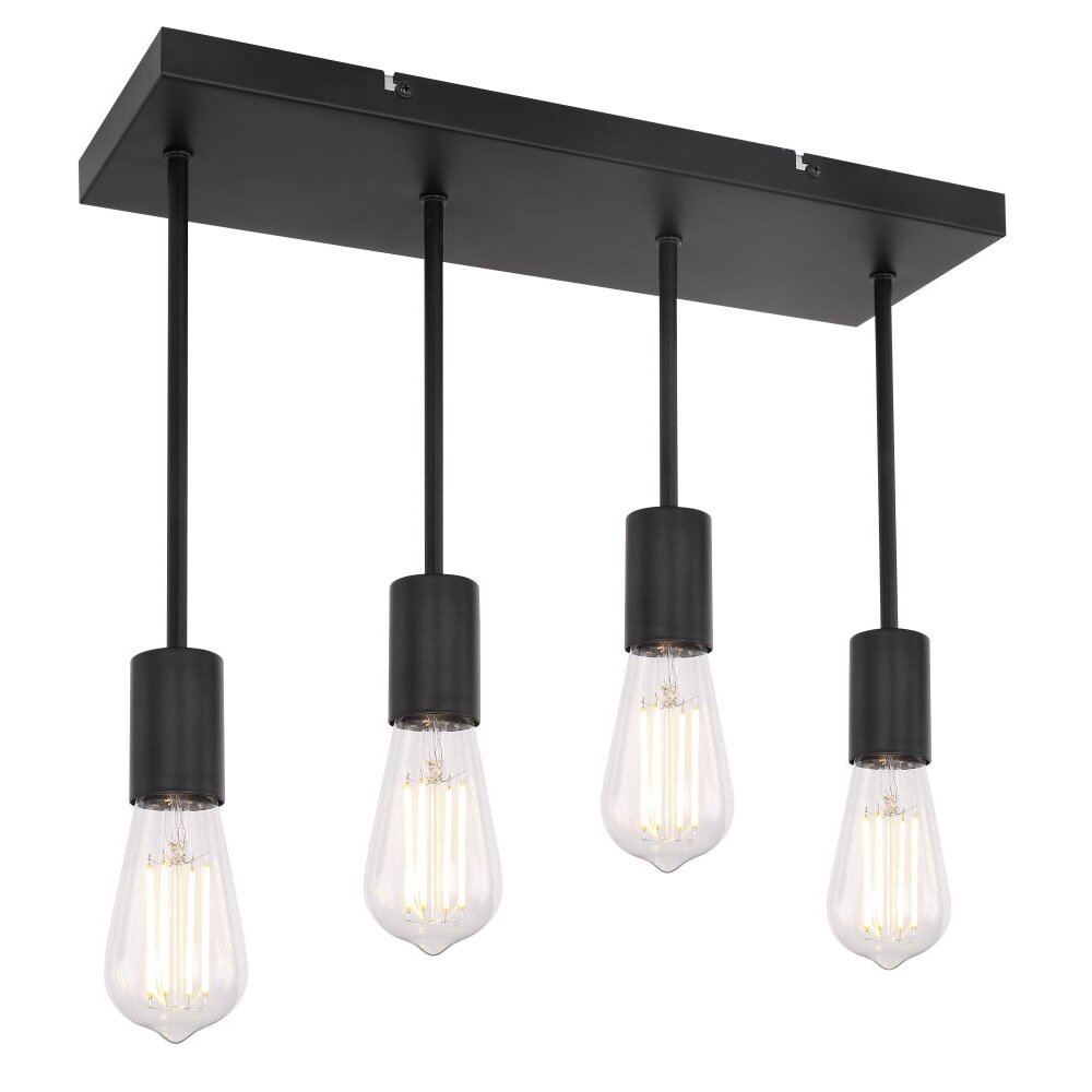 Plafonnier Globo DORBA Noir, 4 lumières main product photo