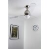 Ventilateur Globo PREMIER Acier inoxydable, Nickel mat, 2 lumières