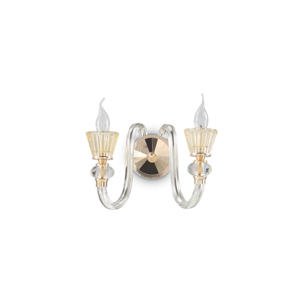 Applique murale Ideal Lux STRAUSS Or, 2 lumières main product photo