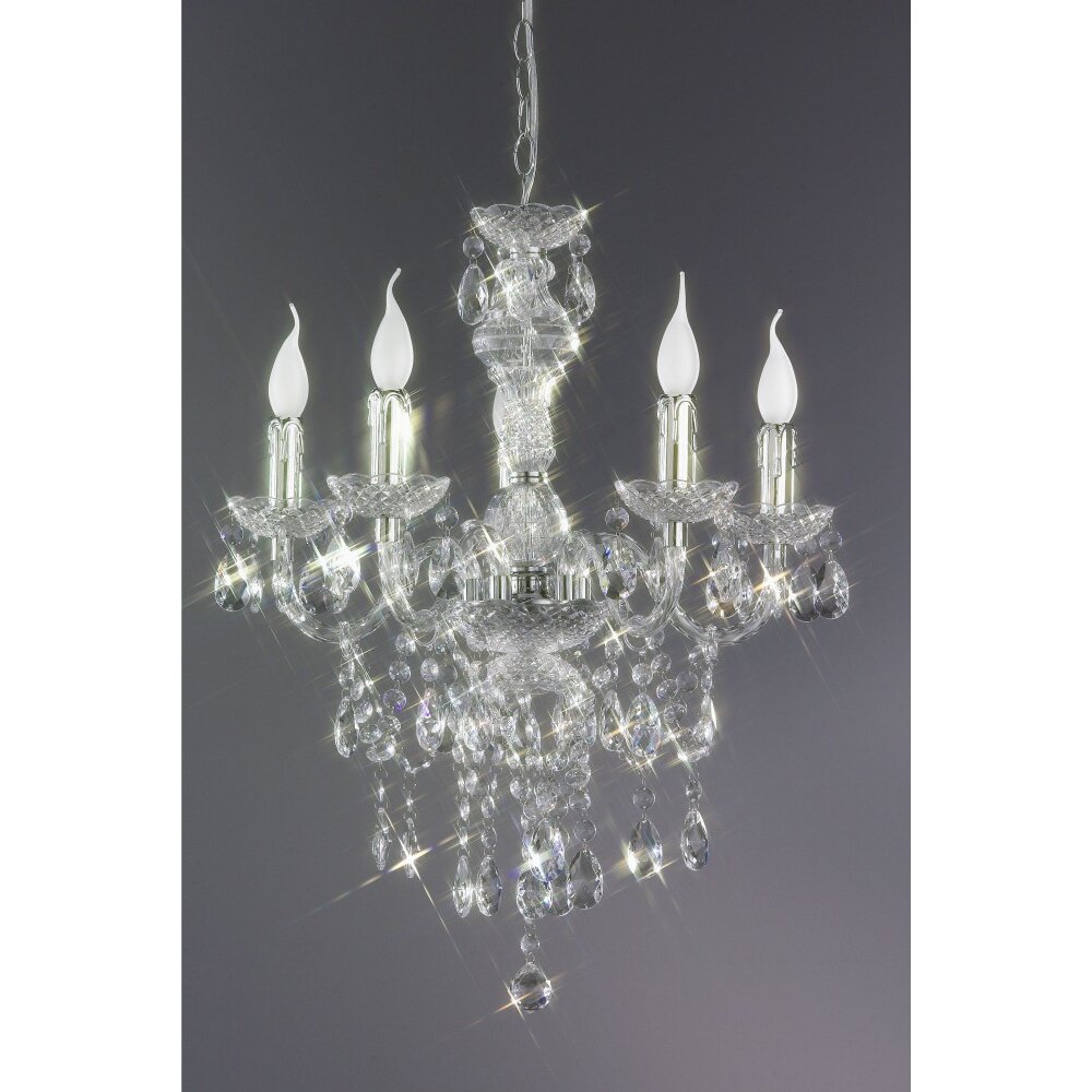 Lustre Reality Krone Transparent, 5 lumières main product photo