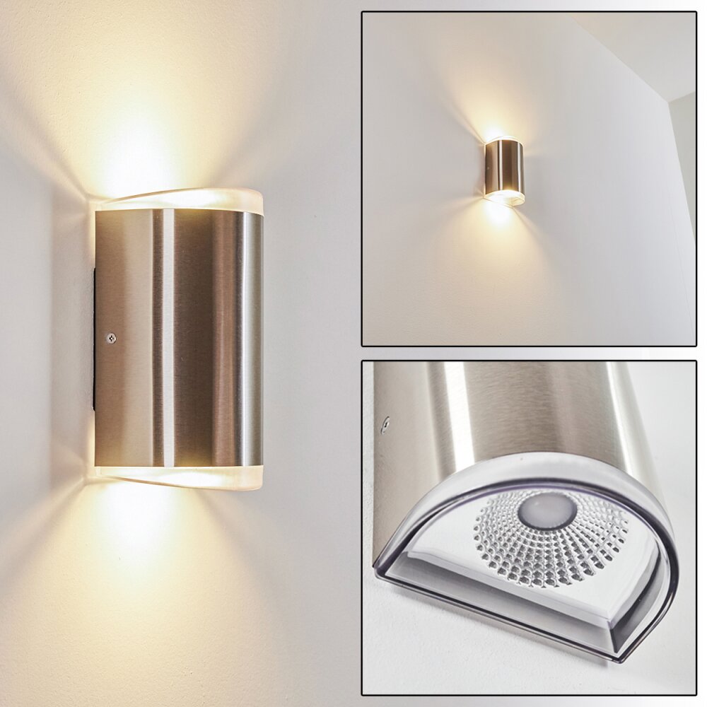 Applique murale d'extérieur Rumar LED Acier inoxydable, 1 lumière main product photo