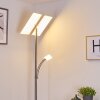Lampadaire Cazis LED Nickel mat, 3 lumières