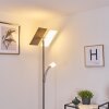Lampadaire Cazis LED Nickel mat, 3 lumières