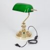 Lampe de banquier verte Or, Vert, Laiton, 1 lumière