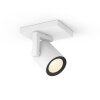 Spot pour plafond et mur, kit d'extension Philips Hue Ambiance White & Color Argenta Blanc, 1 lumière, Changeur de couleurs