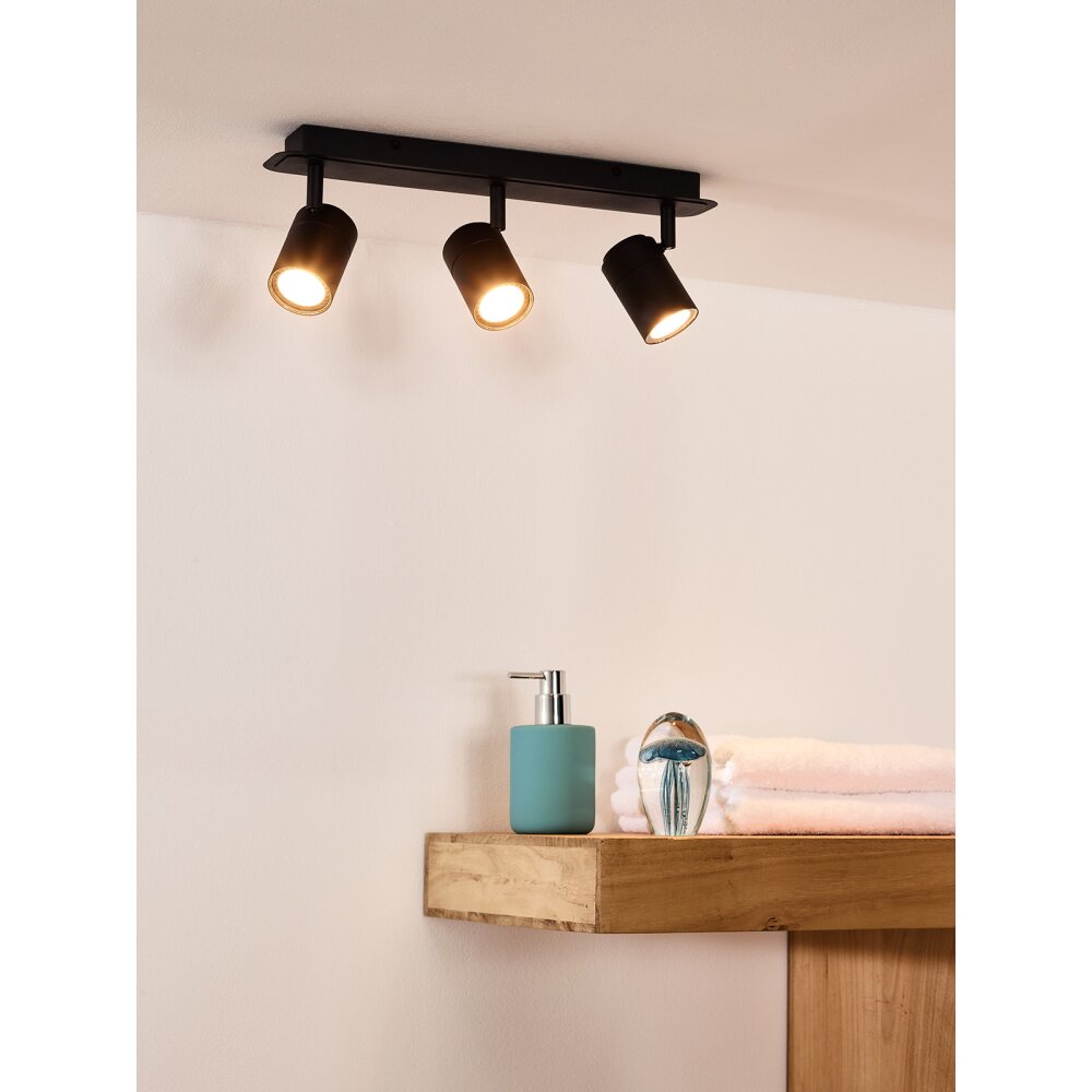 Spot de plafond Lucide LENNERT LED Noir, 3 lumières main product photo