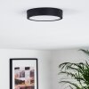 Plafonnier Kragos LED Noir, 1 lumière