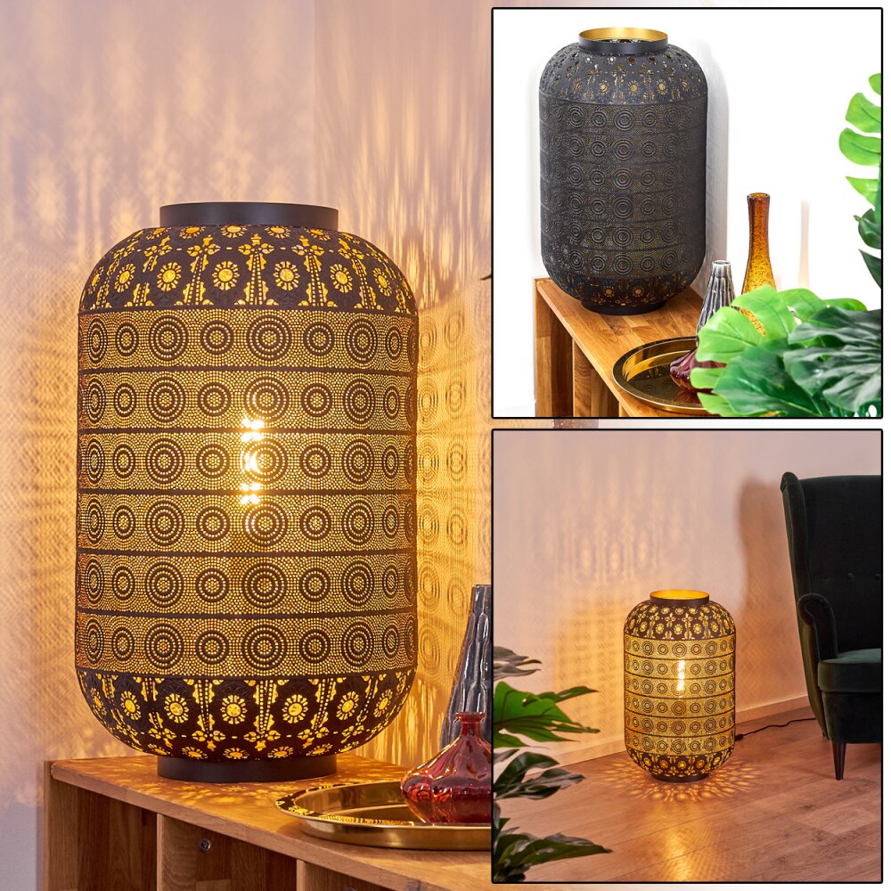 Lampadaire Blanes Noir doré, 1 lumière main product photo