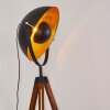 Lampadaire Jupiter Brun, Bois foncé, Noir, 1 lumière
