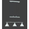 Suspension Trio 3751 Acier inoxydable, Nickel mat, 3 lumières