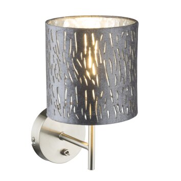 Applique murale Globo TAROK Nickel mat, 1 lumière