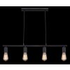 Suspension Globo MOSSABI Noir, 4 lumières