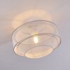 Plafonnier Limassol Chrome, Blanc, 1 lumière