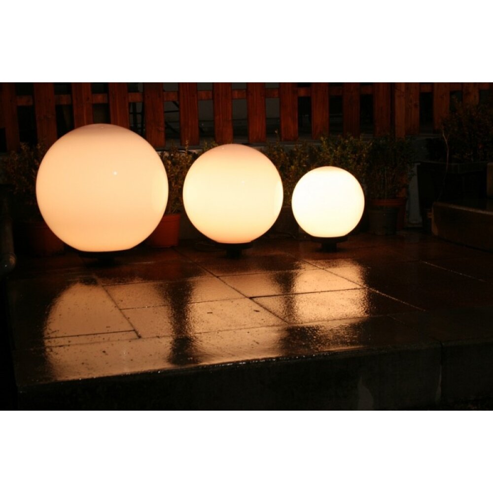 Set de boules lumineuses 30, 40 et 50 cm Blanc, 3 lumières main product photo