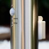 Caserta Borne lumineuse, Lampadaire, Eclairage de chemin Acier inoxydable, 1 lumière, Détecteur de mouvement