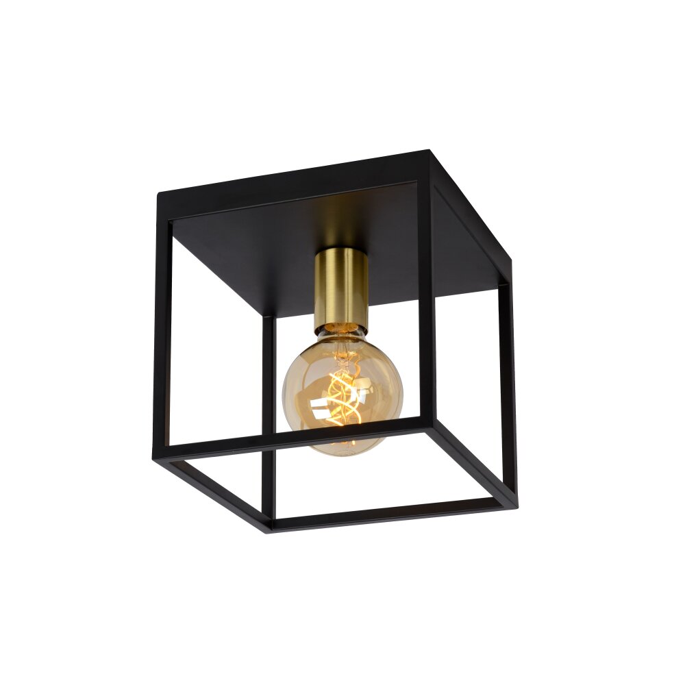 Plafonnier Lucide RUBEN Noir, 1 lumière main product photo