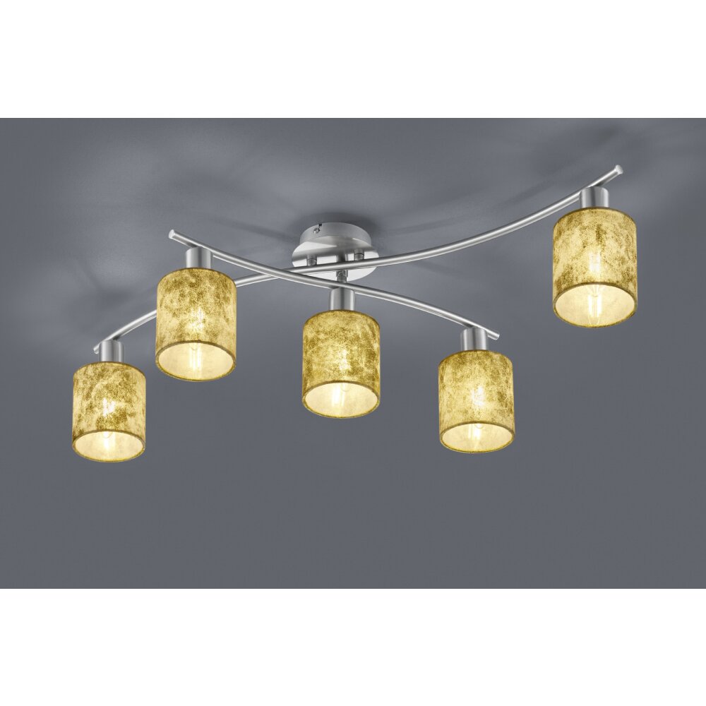 Plafonnier Trio-Leuchten Garda Nickel mat, 5 lumières main product photo