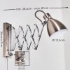 Applique murale Stranderott Chrome, Acier inoxydable, 1 lumière