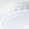Plafonnier Brilliant Badria Blanc, 1 lumière