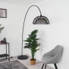 Lampadaire Pralo Noir, 1 lumière