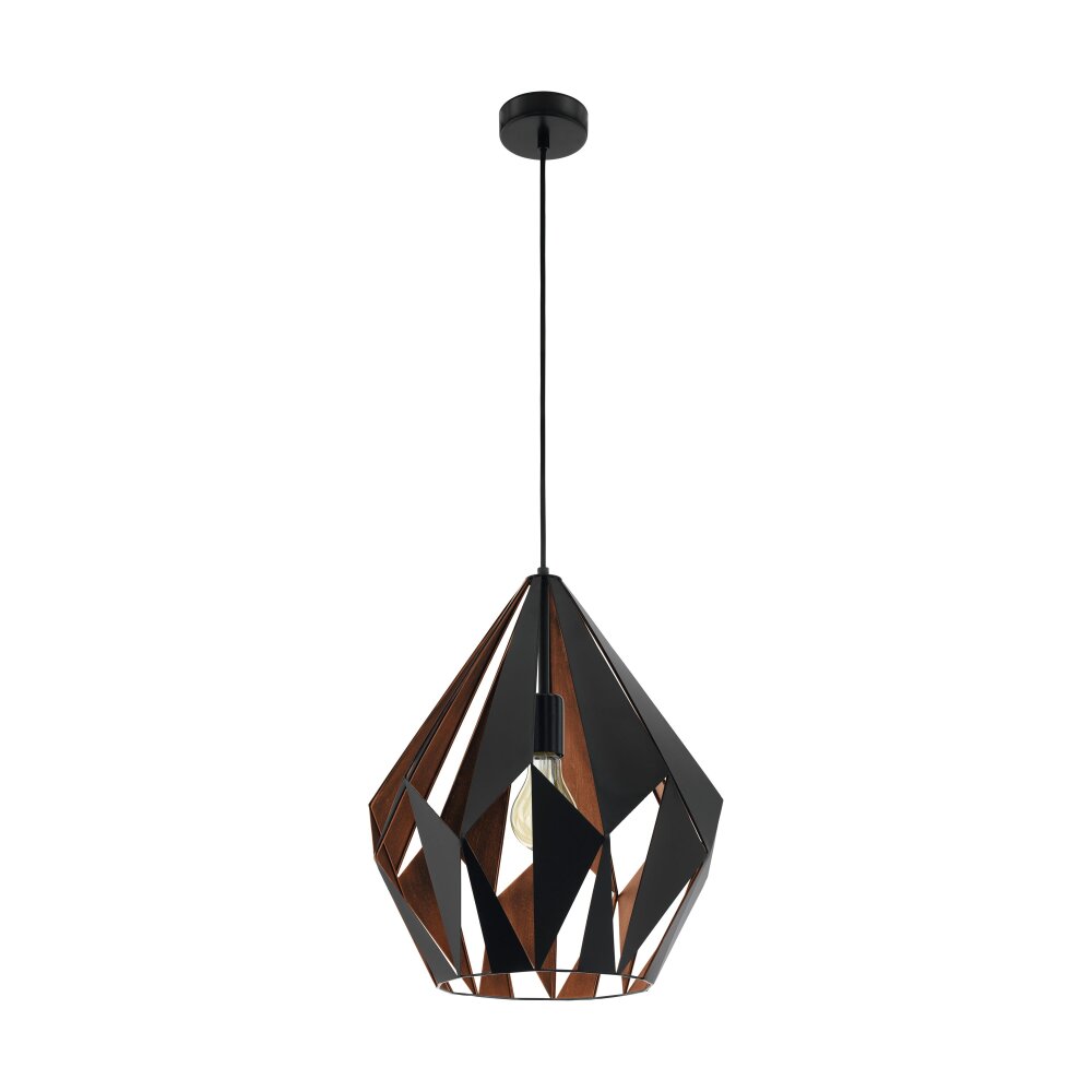 Suspension Eglo CARLTON Cuivre, Noir, 1 lumière main product photo