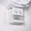 Applique murale d'extérieur Lentua Blanc, 1 lumière, Détecteur de mouvement