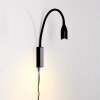 Lampe de chevet Alsea LED Noir, 1 lumière, Détecteur de mouvement