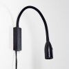 Lampe de chevet Alsea LED Noir, 1 lumière, Détecteur de mouvement