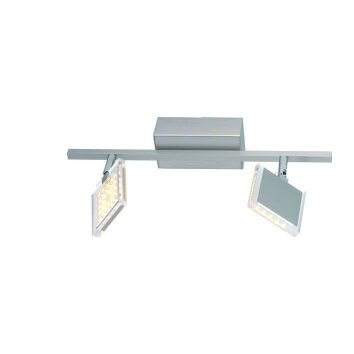 Plafonnier Paul Neuhaus FUTURA LED Acier inoxydable, 2 lumières