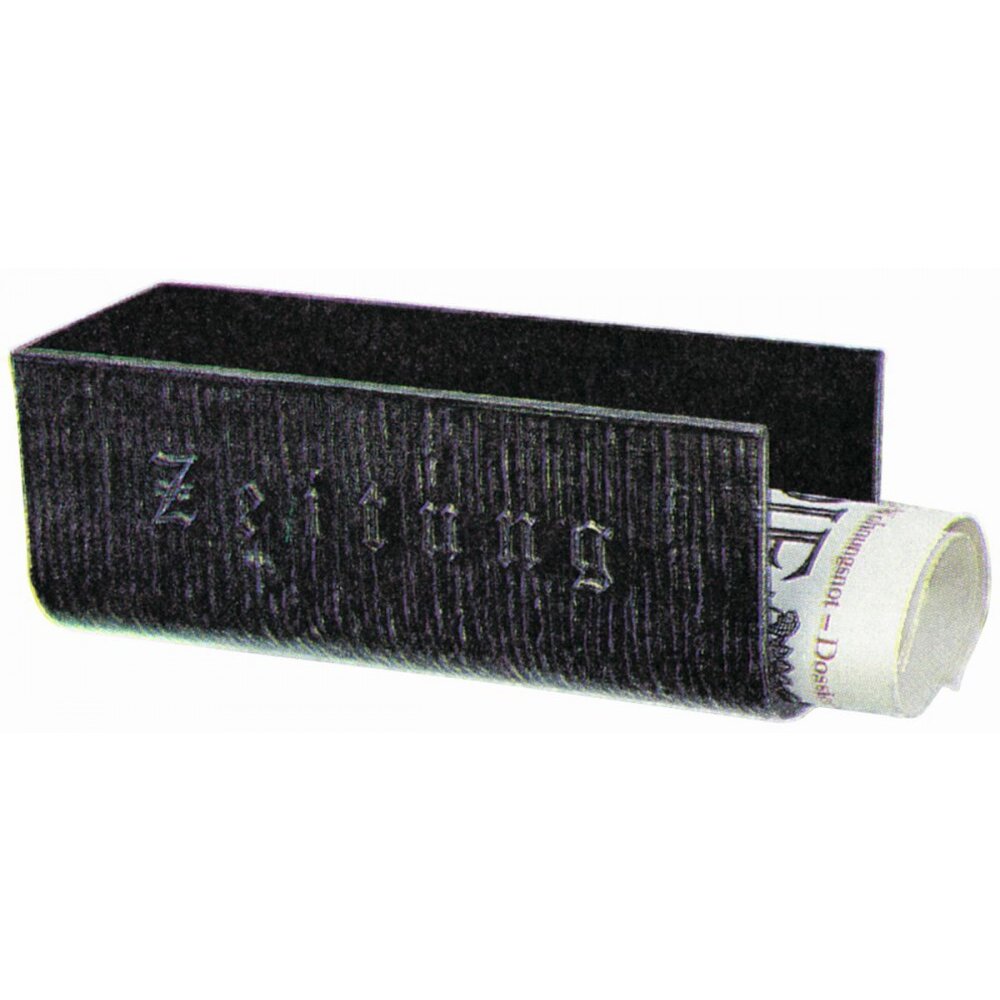 Porte-journaux Albert Noir, Argenté main product photo