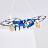 Suspension Fiete Bleu, Argenté, 2 lumières