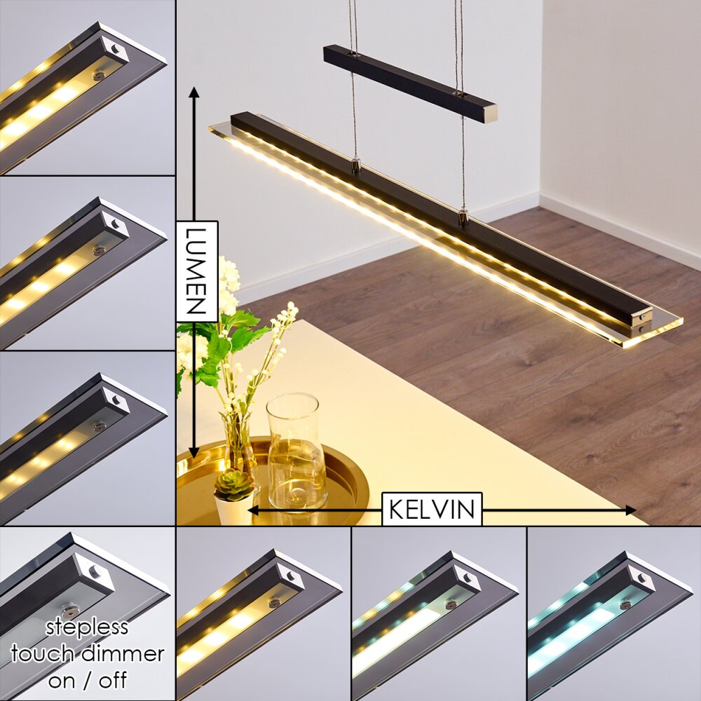 Suspension Junsele LED Noir, 1 lumière main product photo