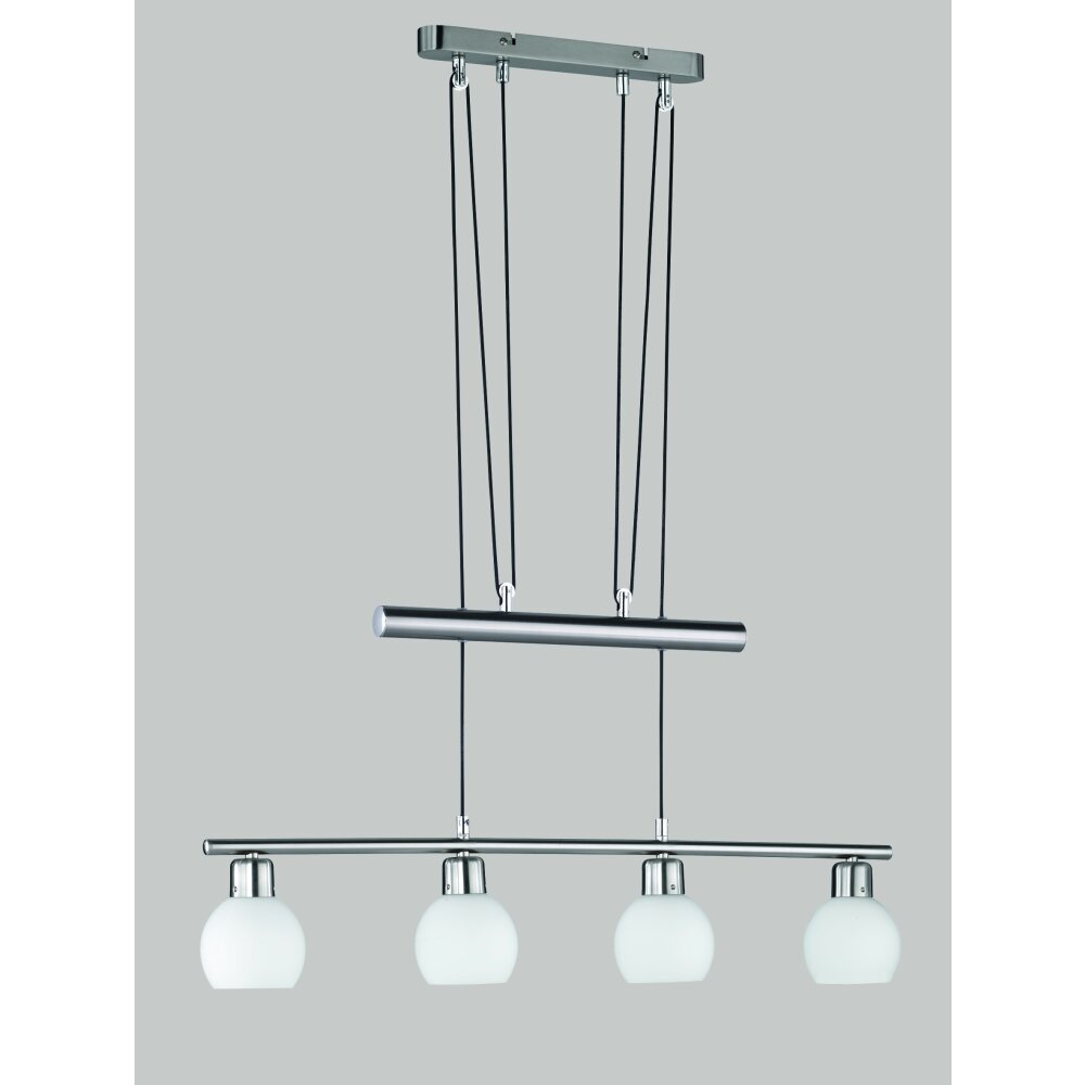 Suspension Trio-Leuchten Freddy LED Nickel mat, 4 lumières main product photo