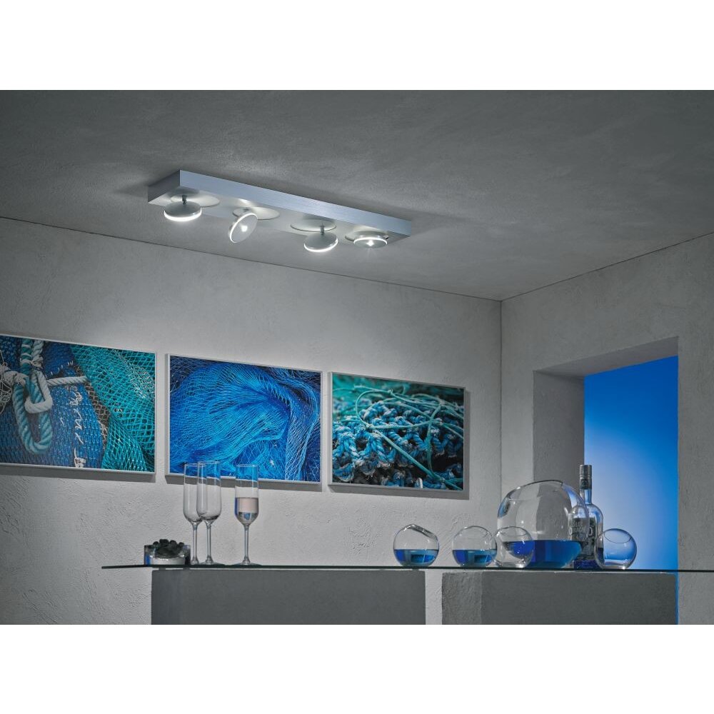 Plafonnier Escale SPOT IT LED Aluminium, 4 lumières main product photo