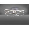 Plafonnier Leuchten-Direkt NODE LED Nickel mat, 1 lumière