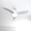 Ventilateur de plafond Doha LED Blanc, 1 lumière, Télécommandes