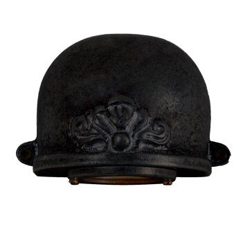 Applique murale KS Verlichting Alba Noir, 1 lumière