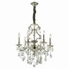 Lustre Ideal Lux GIOCONDA Argenté, 6 lumières
