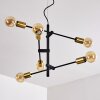 Suspension Coppet Noir doré, 6 lumières