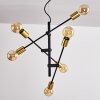 Suspension Coppet Noir doré, 6 lumières