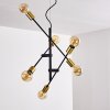 Suspension Coppet Noir doré, 6 lumières