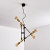 Suspension Coppet Noir doré, 6 lumières