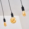 Suspension Hallabro Noir, 3 lumières