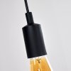 Suspension Hallabro Noir, 3 lumières