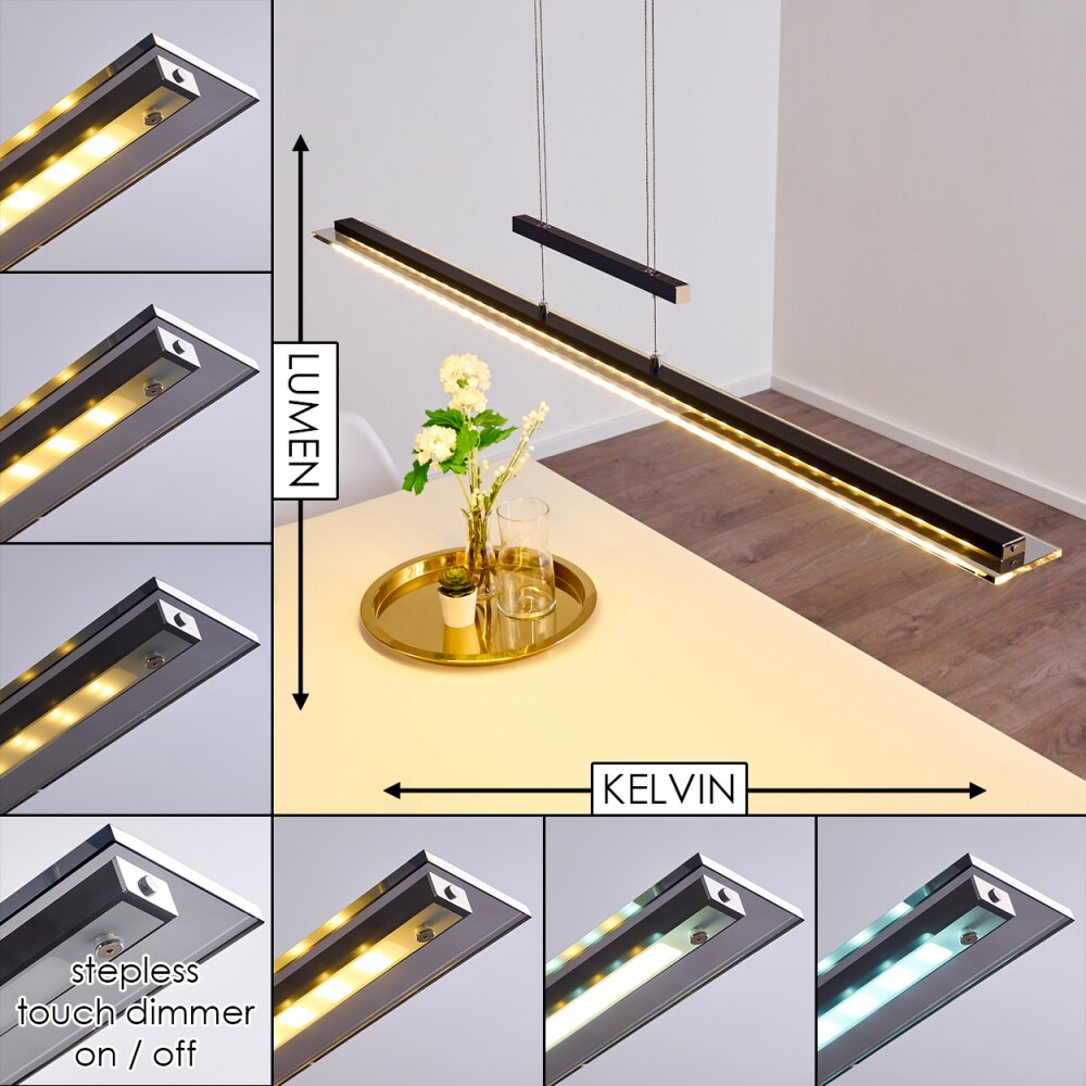 Suspension Junsele LED Noir, 1 lumière main product photo