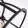 Lampadaire Haervej Bois foncé, Noir, 1 lumière