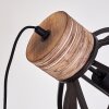 Lampadaire Haervej Bois foncé, Noir, 1 lumière