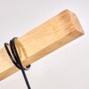 Suspension Barbengo Bois clair, Noir, 6 lumières