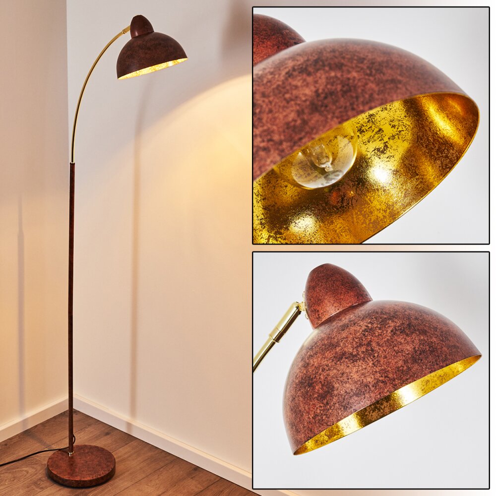 Lampadaire Poitou Rouille, 1 lumière main product photo